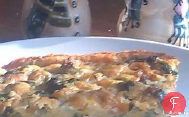 Casseruola di spinaci e funghi