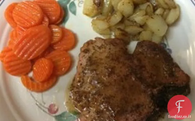 Braciole di maiale al miele di Digione