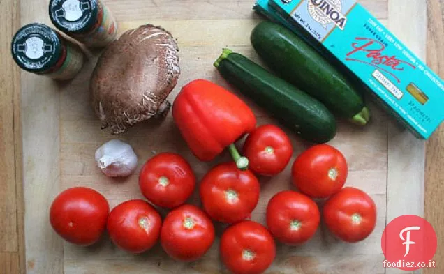 Pasta senza glutine Con Salsa di Pomodoro fatta in casa