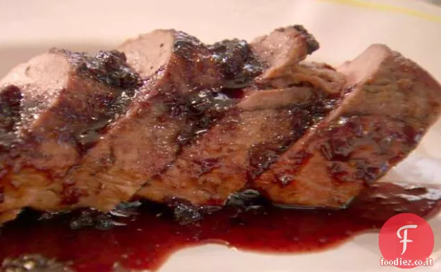 Filetto di maiale al mirtillo piccante