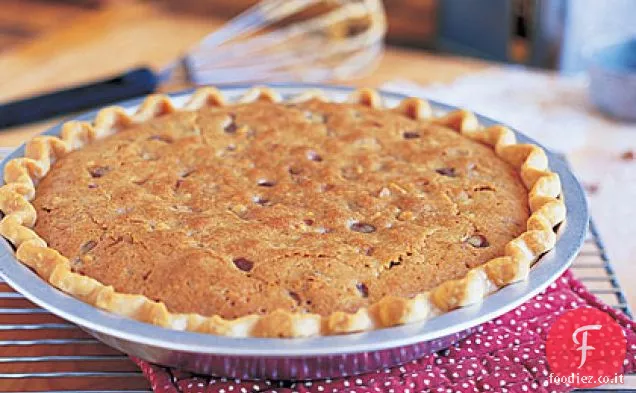 Torta di noci con gocce di cioccolato