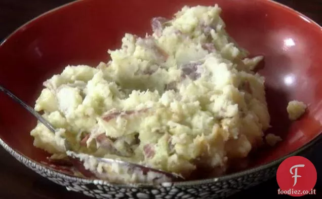 Wasabi e purè di patate all'aglio arrosto
