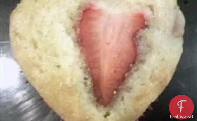 Muffin alla fragola di San Valentino
