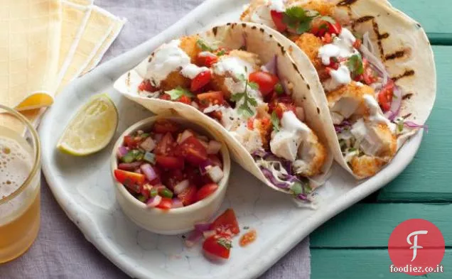 Tacos di pesce Koi di Tex Wasabi