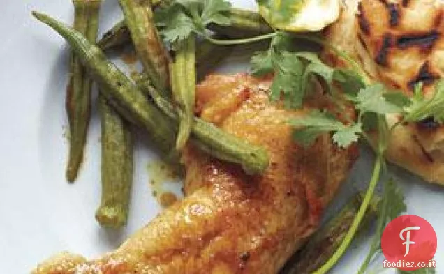 Curry - Pollo arrosto e Gombo