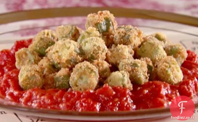 Gombo fritto con pomodori