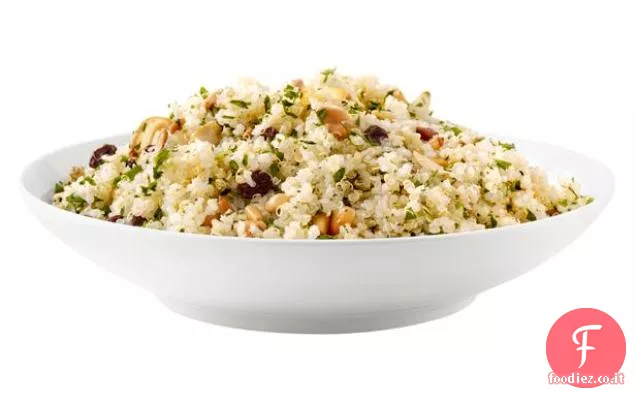 Quinoa con Aglio, Pinoli e uvetta