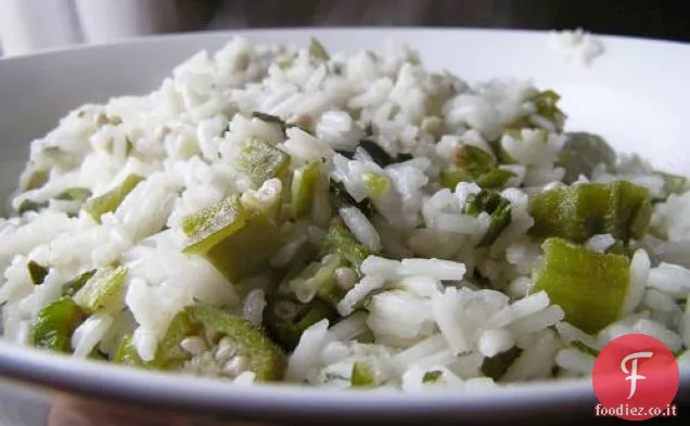 Cena stasera: Riso con gombo