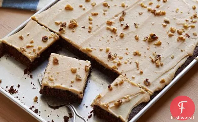 Torta al cioccolato con glassa al burro di arachidi