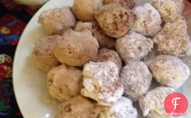 Ciambelle croccanti a goccia di farina di mais