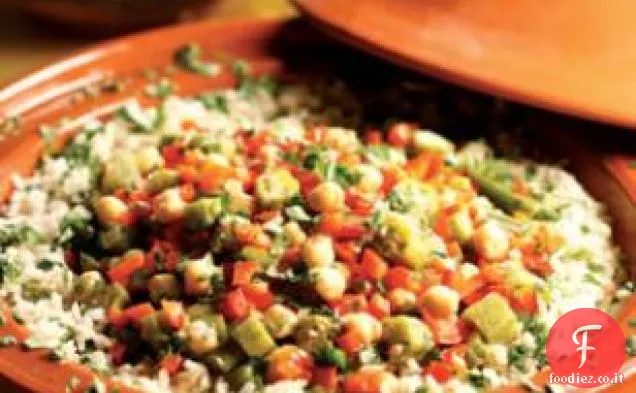 Tagine di gombo e ceci