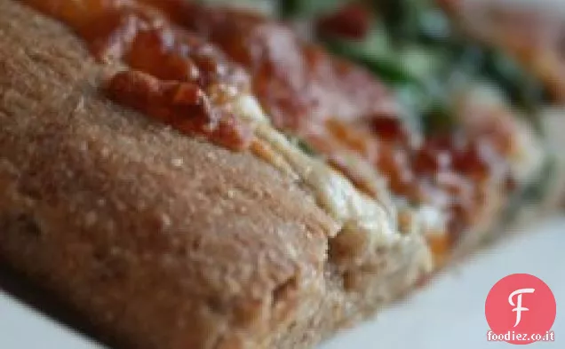 Pasta per pizza integrale e miele