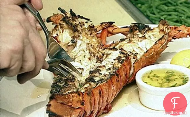 Aragosta del Pacifico spinosa alla griglia