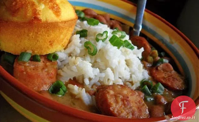 Fagioli rossi e cena di riso
