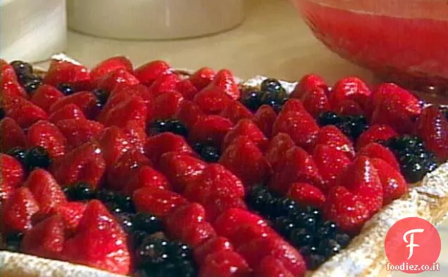 Crostata di bacche con crema di zenzero