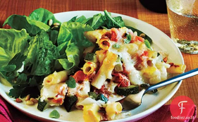 Ziti al forno e verdure estive