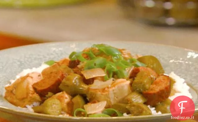 Gumbo di pollo a cottura lenta
