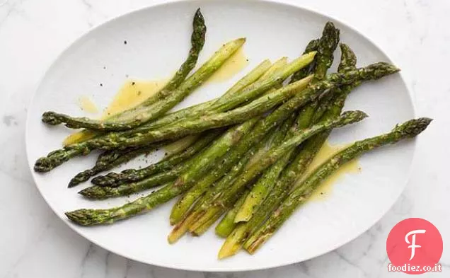 Asparagi arrostiti con Vinaigrette al limone