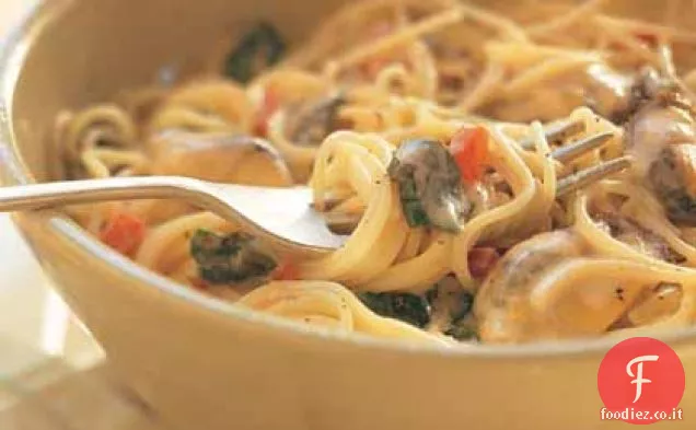 Pasta con Cozze e Monterey Jack