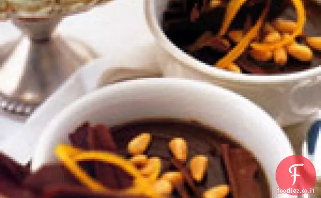 Budino al cioccolato Espresso con Pinoli: Sanguinaccio