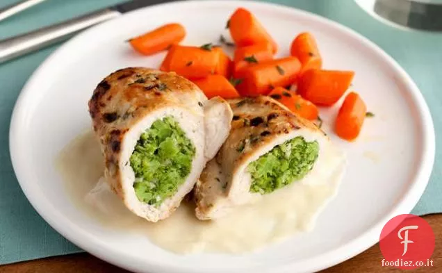 Divano di pollo ripieno con salsa di Sherry Dijon