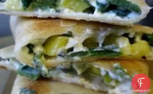 Quesadillas al pepe di Poblano e mango alla griglia
