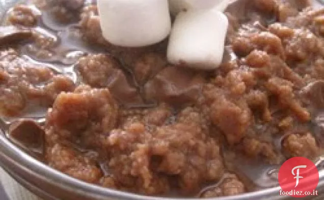 Marshmallow e burro di arachidi Dessert