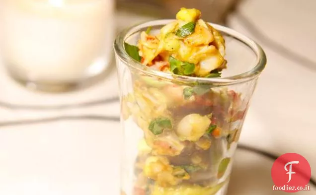 Cocktail di aragosta e avocado