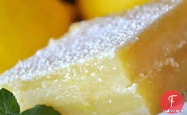 Barrette di torta al limone