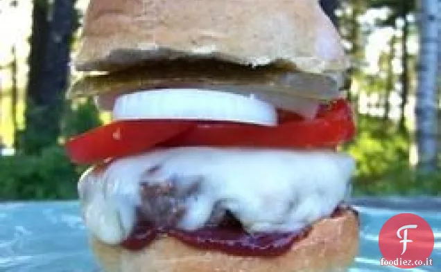 Jalapeno-Hamburger di formaggio blu