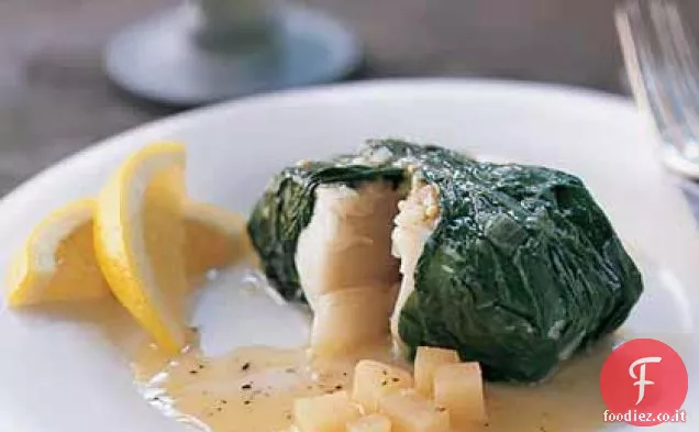 Halibut avvolto in verdure
