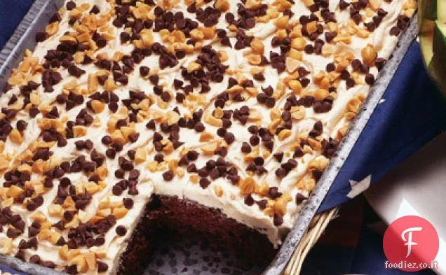 Deliziosa torta di arachidi al cioccolato