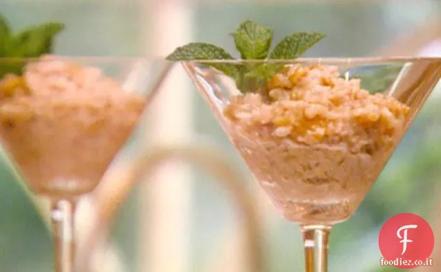 Riso dolce al cocco con zenzero candito