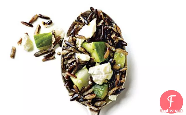 Riso selvatico con cetriolo e Feta