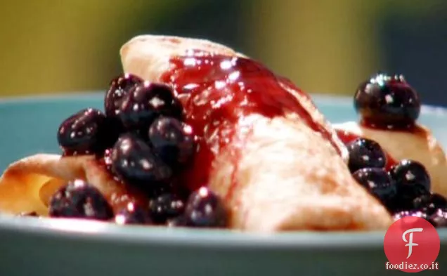 Blintzes di formaggio al mirtillo e limone