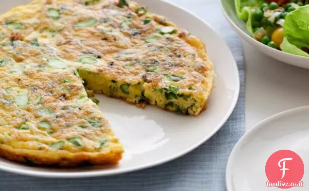 Frittata di asparagi e formaggio Jack
