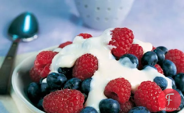 Bacche fresche con Crema di acero