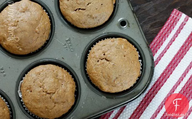 Muffin alla banana al burro di arachidi