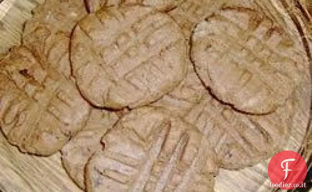 Biscotti al burro di arachidi al cioccolato
