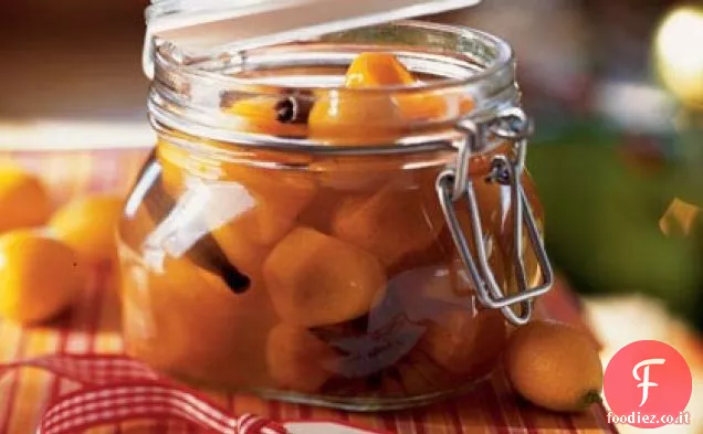 Kumquat in Sciroppo speziato con chiodi di garofano, Cannella e anice stellato