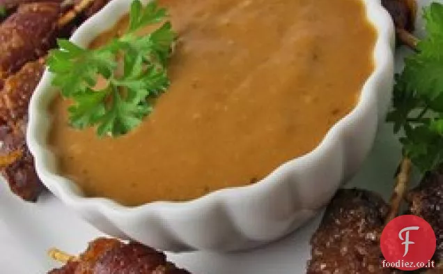 Bacon avvolto zucchero di canna Smokies Salsa di immersione