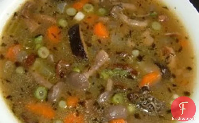 Zuppa di funghi senza crema
