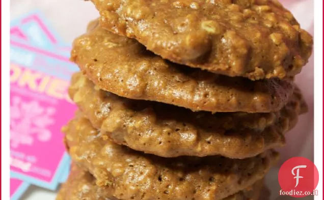 Biscotti di farina d'avena al burro di arachidi d'acero-senza glutine