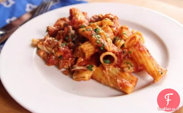 Salsiccia di formaggio Rigatoni