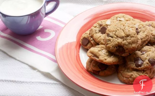 Burro di arachidi senza farina-biscotti al cioccolato