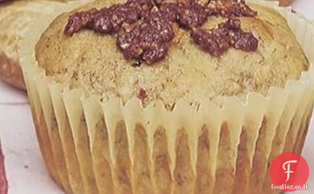Muffin alla banana con chip di burro di arachidi