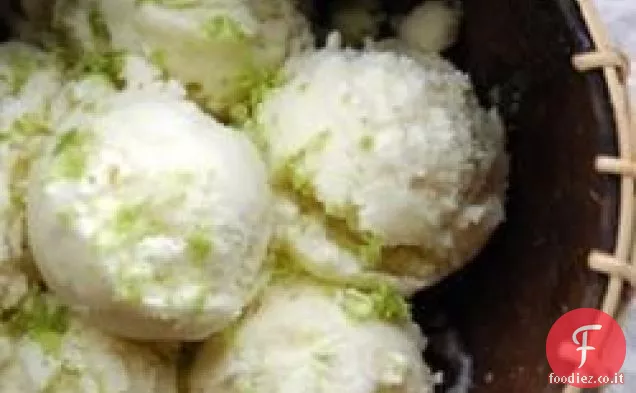Sorbetto rinfrescante al cocco e lime