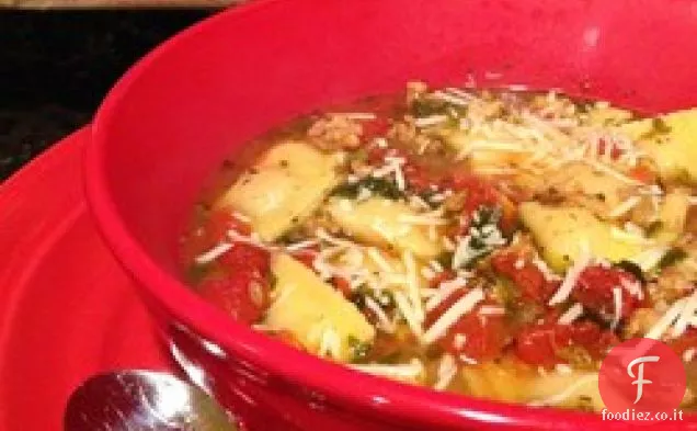 Zuppa di Ravioli al pomodoro
