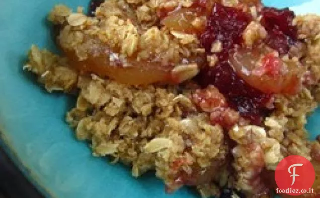 Casseruola di mele al mirtillo