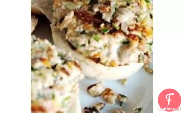 Deliziosi hamburger di pesce Ahi con erba cipollina